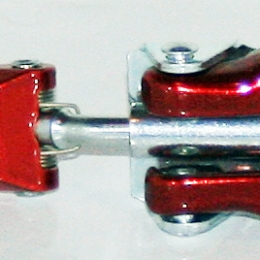 Schnalle DLX mit Zahnplatte rot