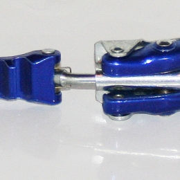 Schnalle DLX mit Zahnplatte blau